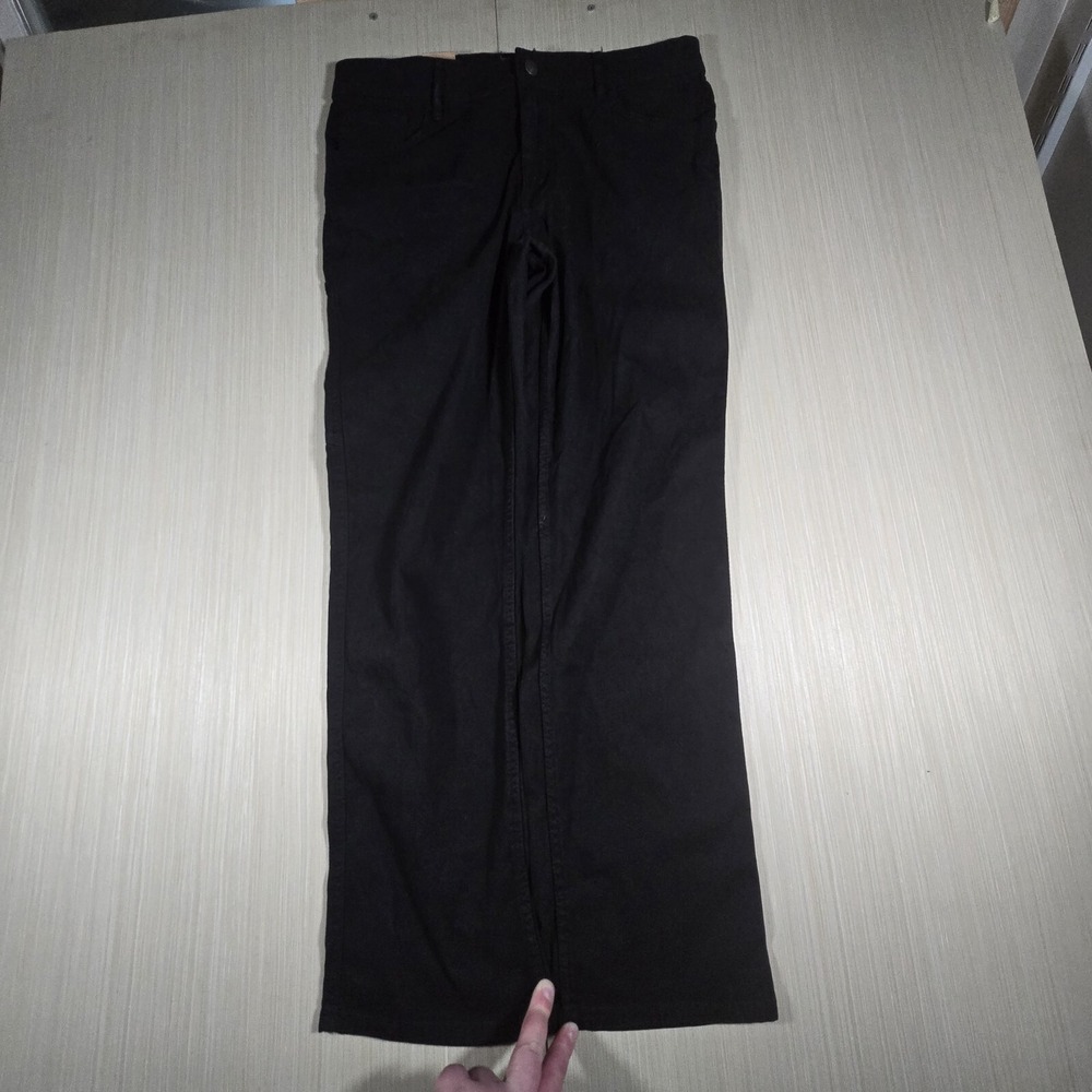 Woolrich Carpenter Pants Mens 34 x 30 Black 5-Pocket Design Zip Fly Straight Leg